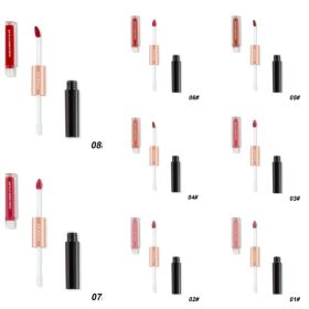 CL021 Double Head Non-stick Cup Lip Gloss (Option: Set)